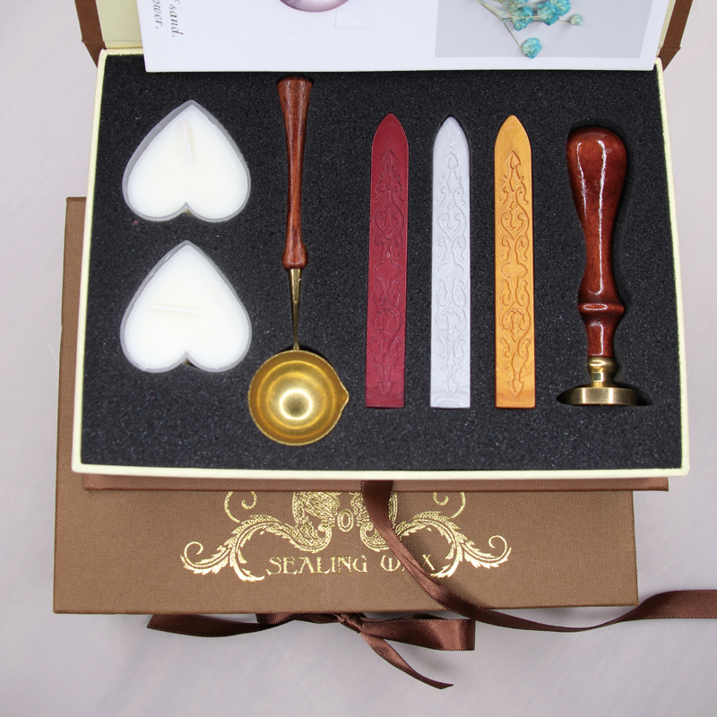 榉木柄三蜡铜勺套装